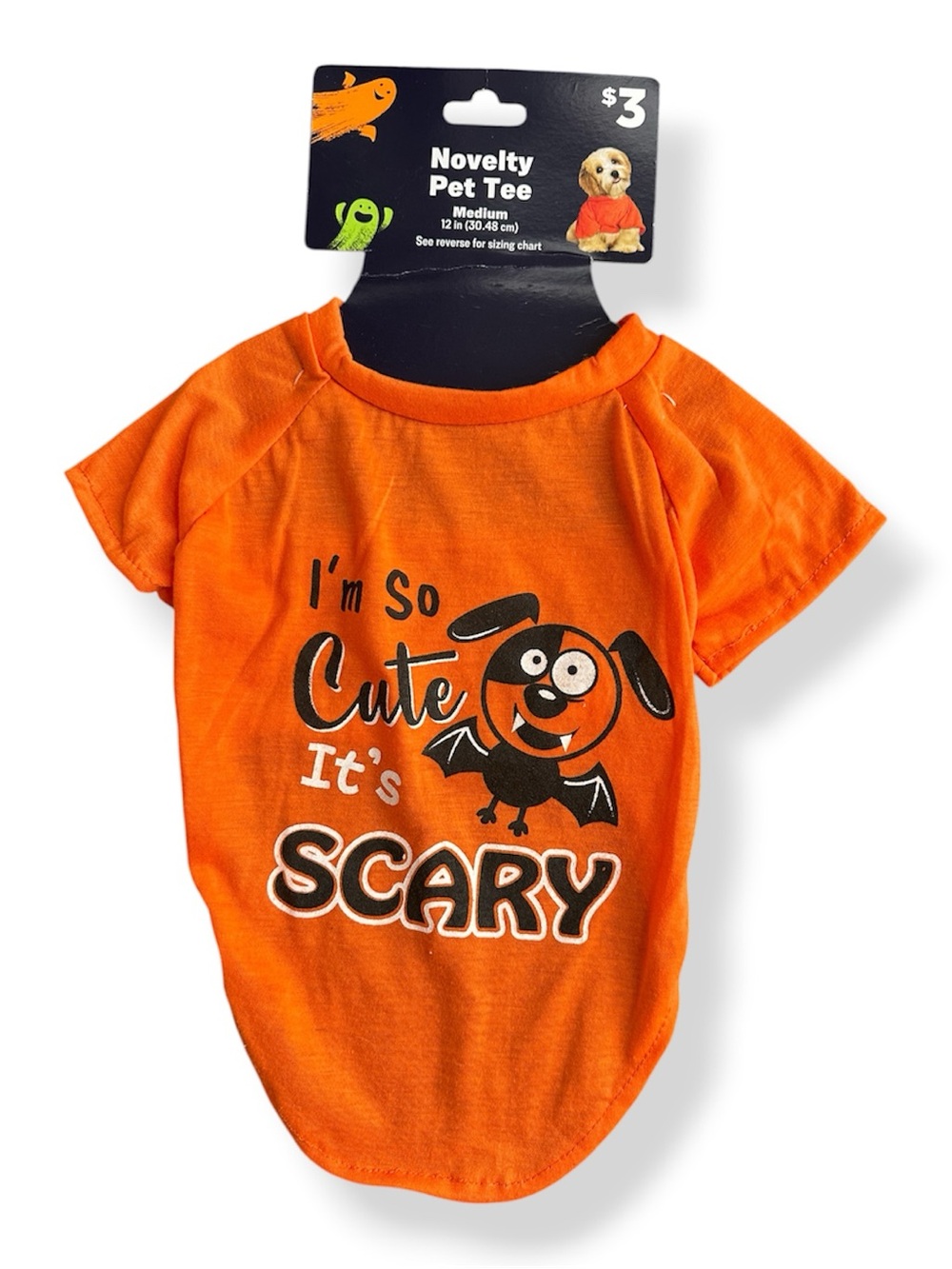 Set of 3  Halloween Pet Tees -  Medium